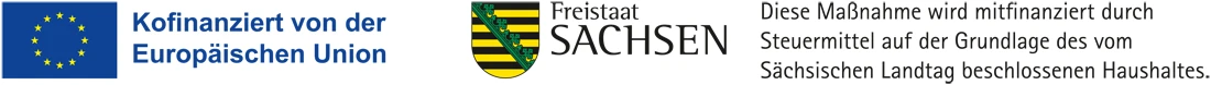 Kofinanziert von der Europäischen Union und vom Freistaat Sachsen
